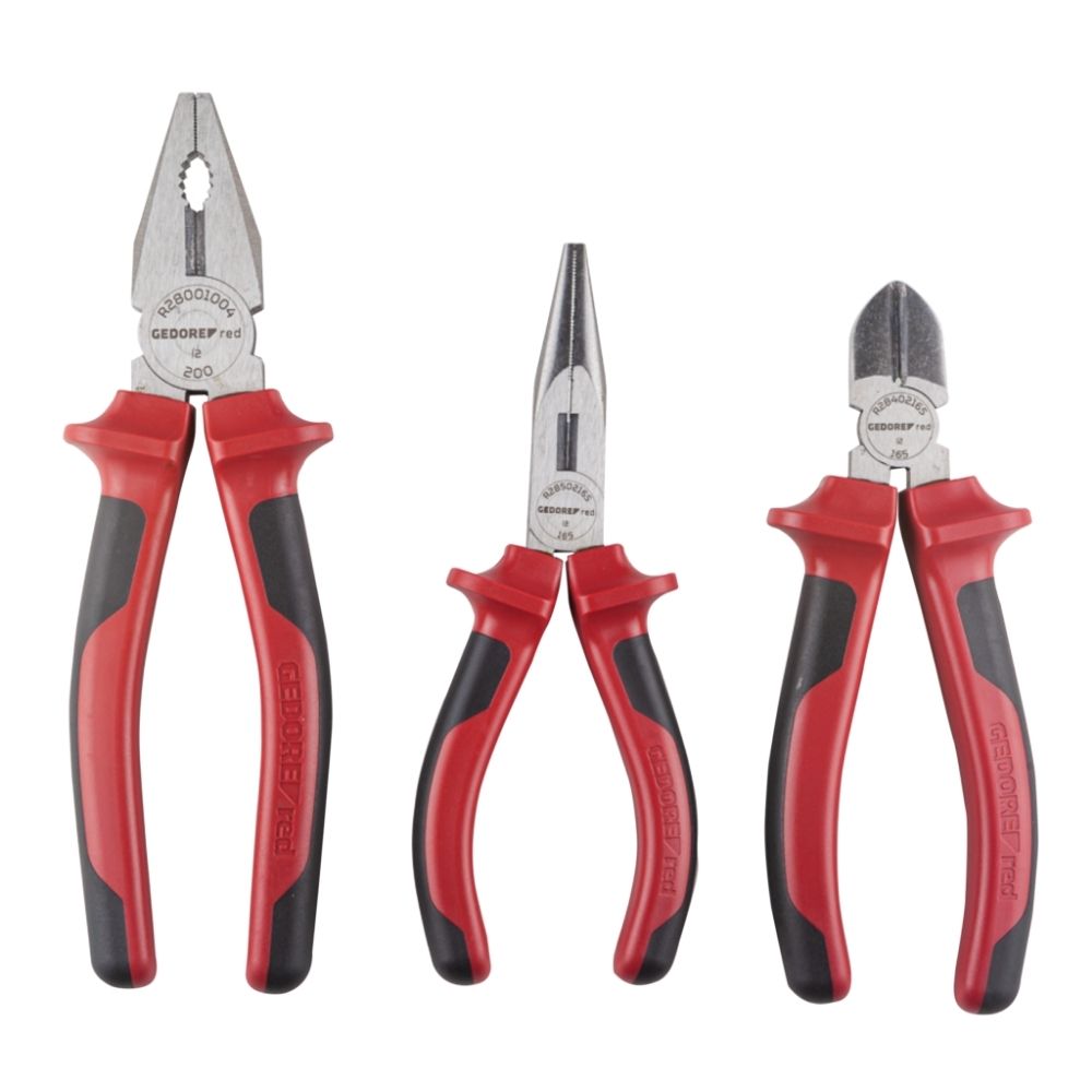 Encontraproduto.com.br - Jogo de Alicates 3 Peças Red R28001004 3301189 Gedore