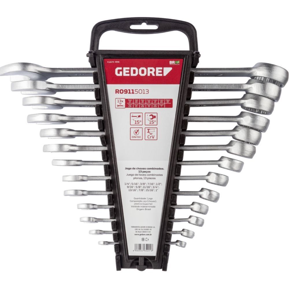 Encontraproduto.com.br - Jogo de Chaves Combinadas Gedore, 13 Peças - 3365201