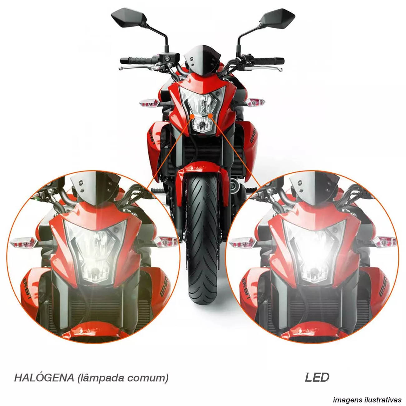 Encontraproduto.com.br - Lâmpada LED Osram H4/HS1 X-Racer 6000K 12V 25W 1000 Lúmens Moto
