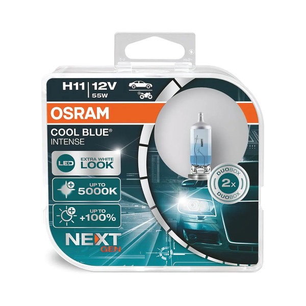 Encontraproduto.com.br - Lâmpada Cool Blue H11 Next GEN 5000k Efeito Led Osram (Par)