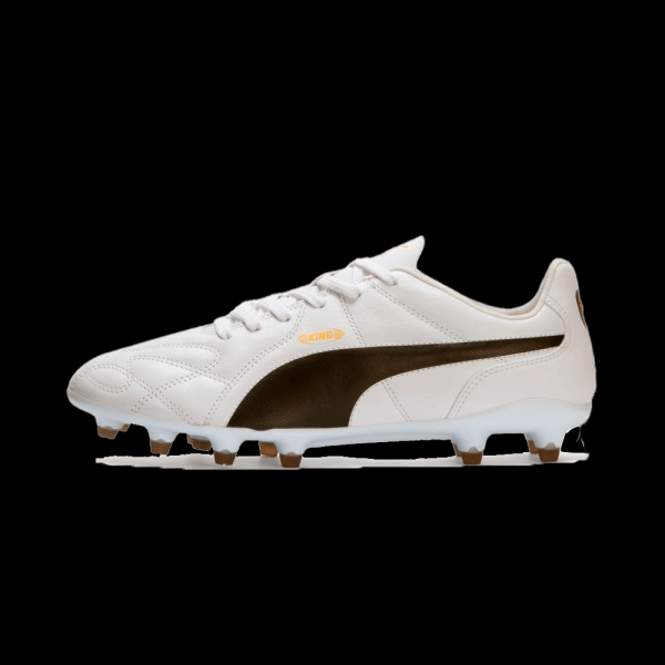 Encontraproduto.com.br - Chuteira Campo Puma King FG Branco e Preto