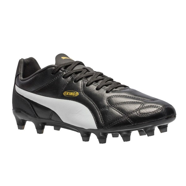 Encontraproduto.com.br - Chuteira Campo Puma King FG Preto e Branco