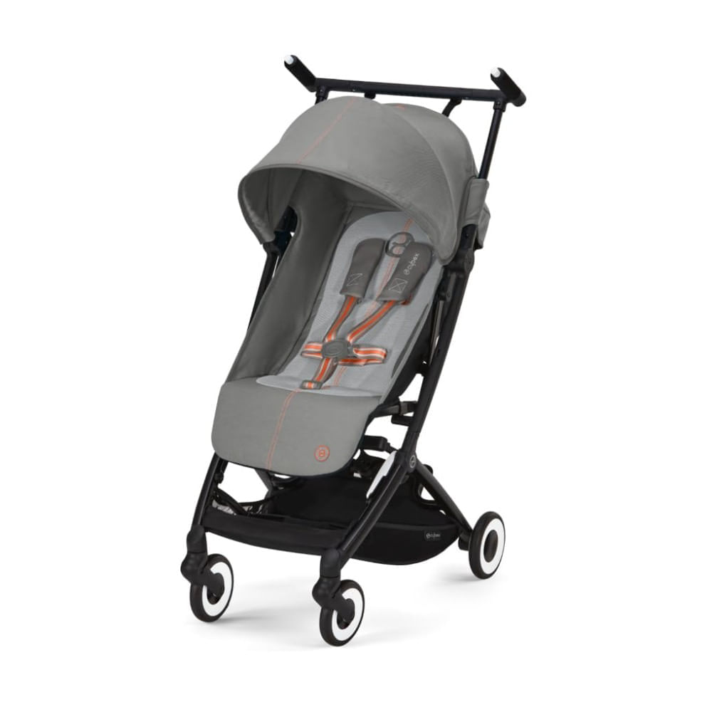 Encontraproduto.com.br - Carrinho de Bebê Ultracompacto com Suspensão Suave e Reclinação Ajustável com Uma Mão, Cybex Libelle 2, Cinza Lava