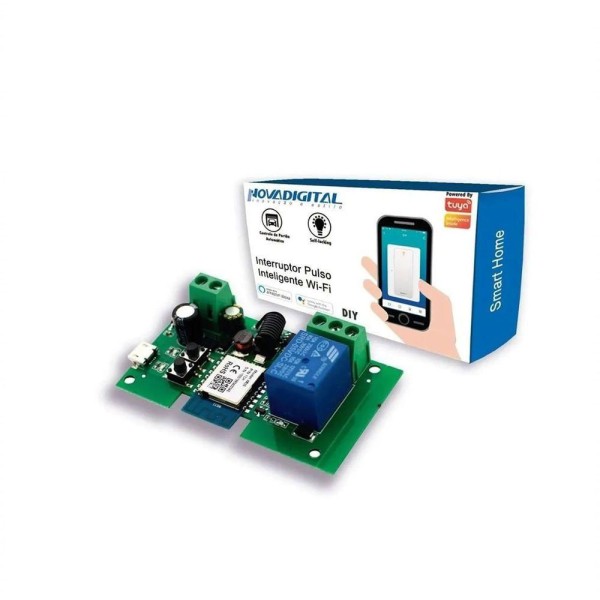 Encontraproduto.com.br - Interruptor Placa Pulso Novadigital Wi-fi P/ Automações