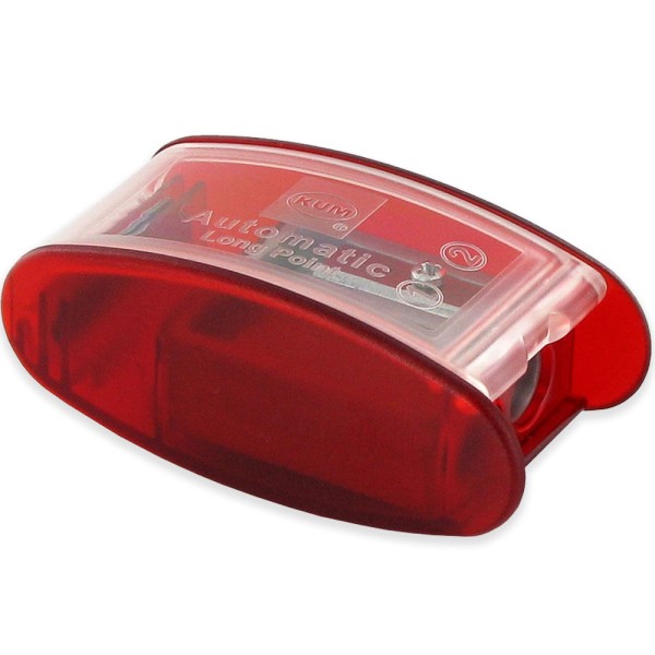 Apontador de Lápis KUM Automatic Long Point AS2 Vermelho - 1053022