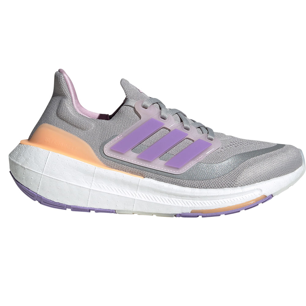 Tênis Feminino Esportivo Adidas Ultraboost Light Cinza/Lilas- IE1762
