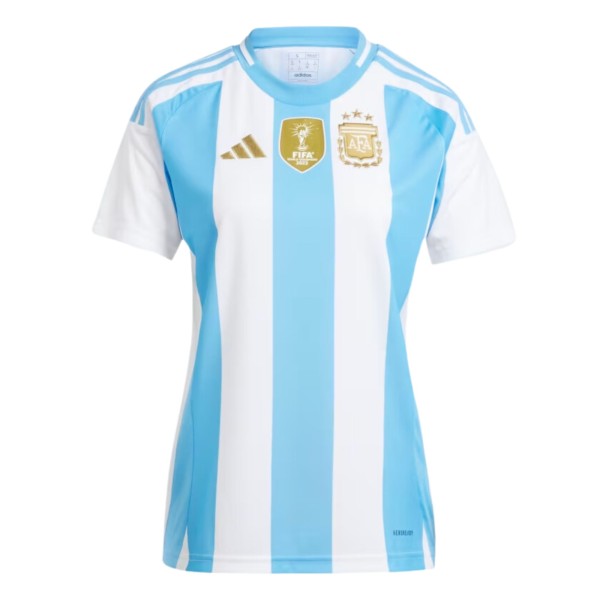 Camisa Argentina I 2024/25 Adidas AFA Torcedora Feminina - Branco/Azul