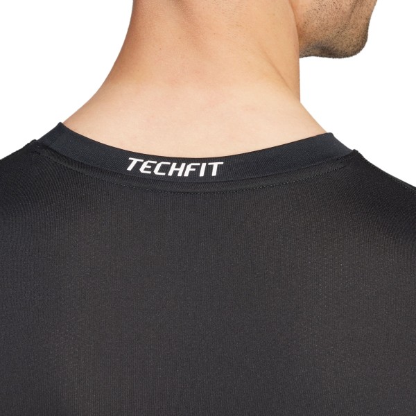 Encontraproduto.com.br - Camiseta Manga Longa Techfit Compression Adidas Treino Masculina - Preta