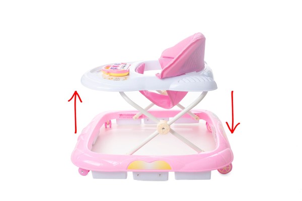Encontraproduto.com.br - Andador Pianinho Tapuzin - Rosa