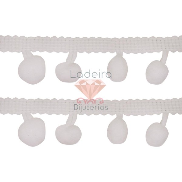 Encontraproduto.com.br - POMPOM FRANJA 1.2 CM 18.5 METROS LC- 16231