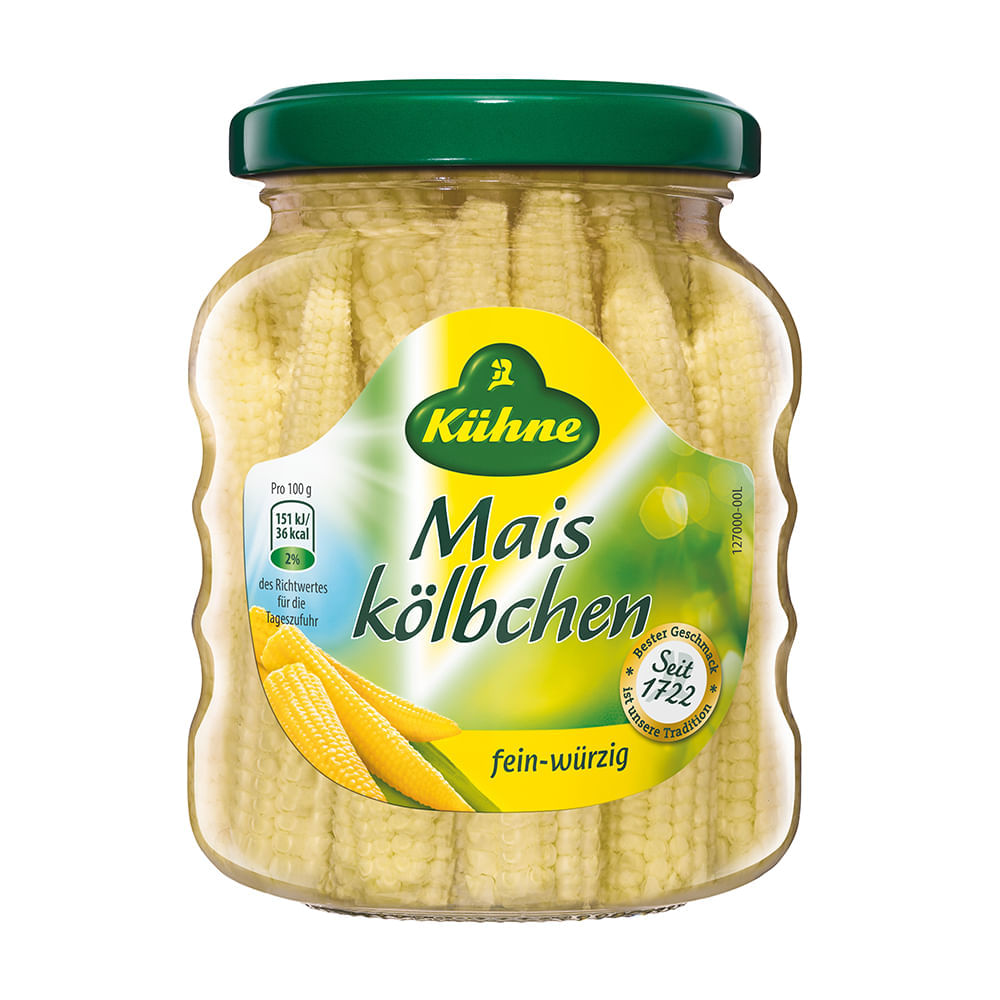 Encontraproduto.com.br - Mini Milho em Conserva Kühne Vidro 180g