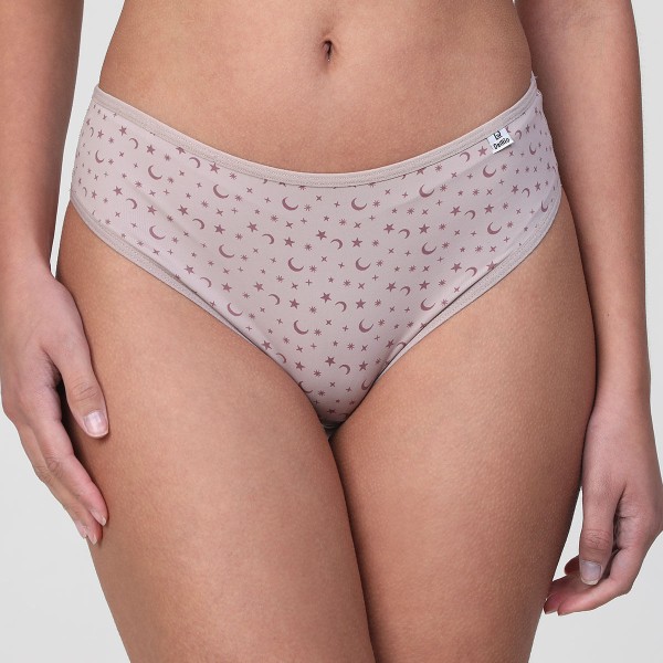 Kit 3 Calcinhas Estampada Bege