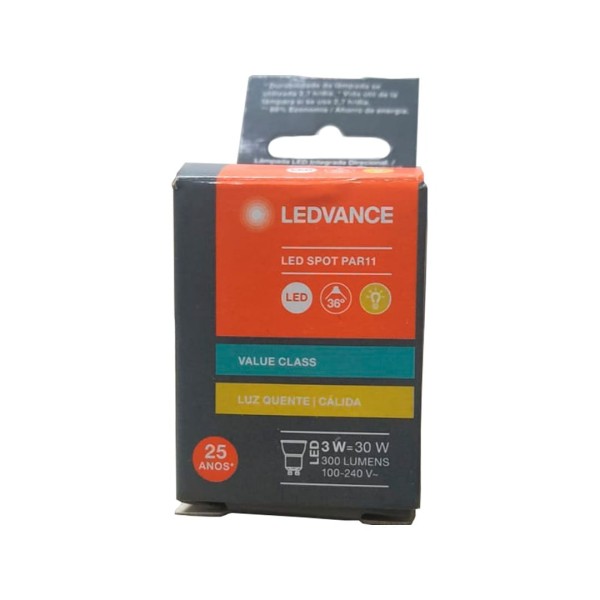 Encontraproduto.com.br - Lâmpada Led Par11 3W 3000K 300LM Ledvance