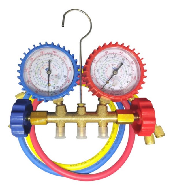 Encontraproduto.com.br - Conjunto Manifold Bronze R22/134A/404A/410A VIX