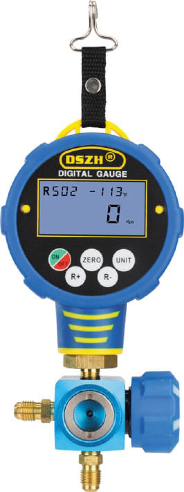 Encontraproduto.com.br - Manifold Digital DSZH Alumínio de Baixa Pressão com Mangueiras WK-6881L