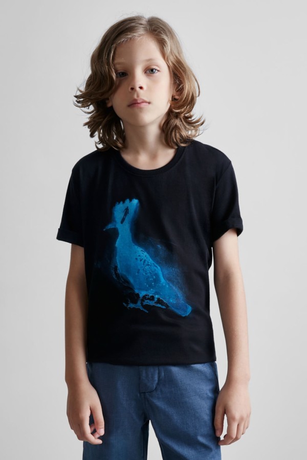 Encontraproduto.com.br - Camiseta Reserva Mini Estampa Pica-pau Submerso