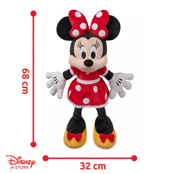 Encontraproduto.com.br - Pelúcia Minnie Vermelha - Tamanho Grande - Disney Store