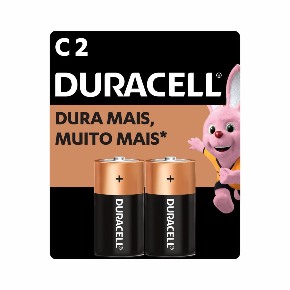 Encontraproduto.com.br - Pilha Alcalina Média C Com 2 Unidades MN-1400 Duracell