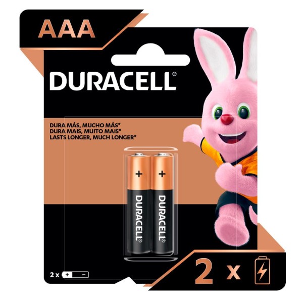Encontraproduto.com.br - Pilha Palito Alcalina Duracell AAA 2 Unidades