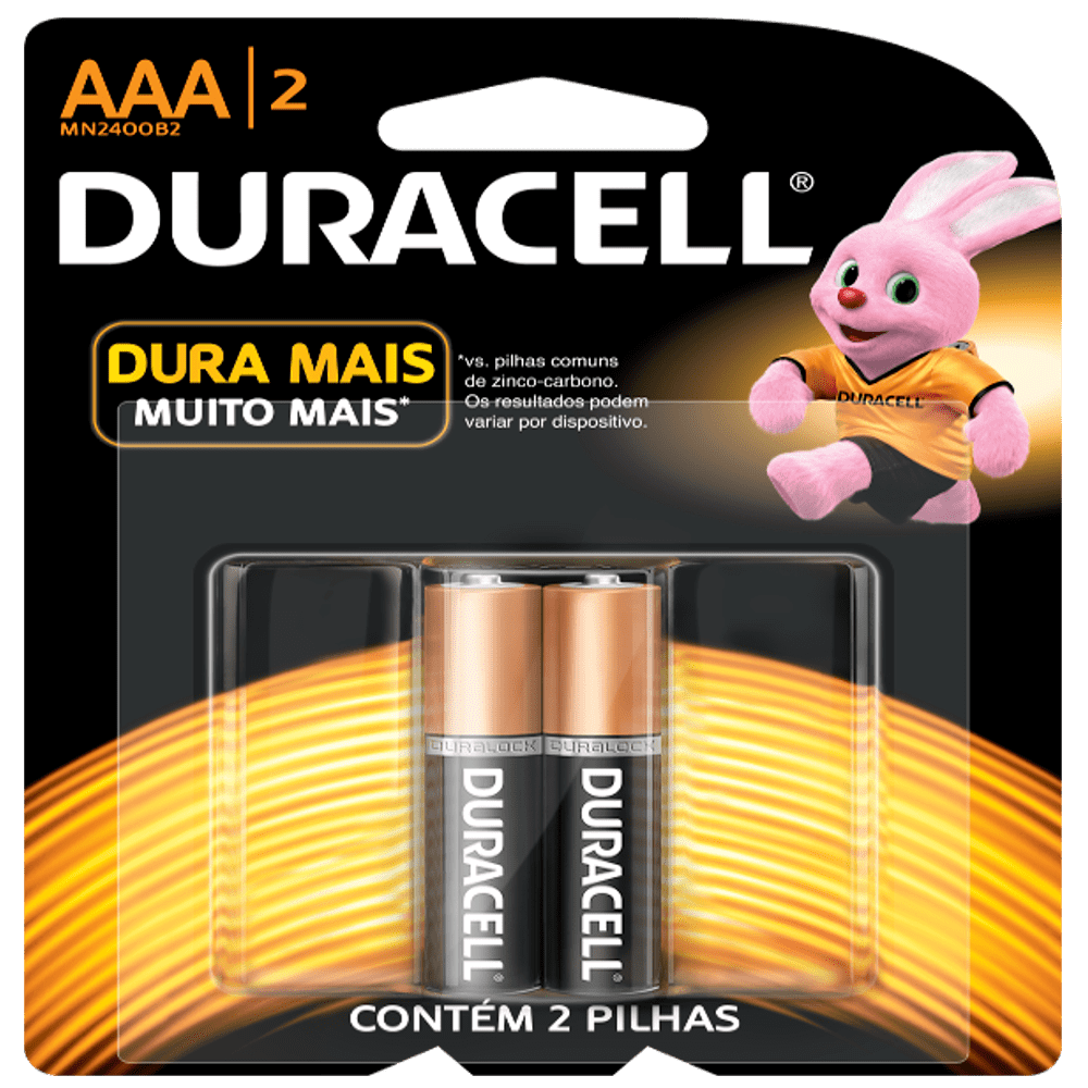 Encontraproduto.com.br - Pilha Alcalina AAA Palito Duracell com 2 Unidades