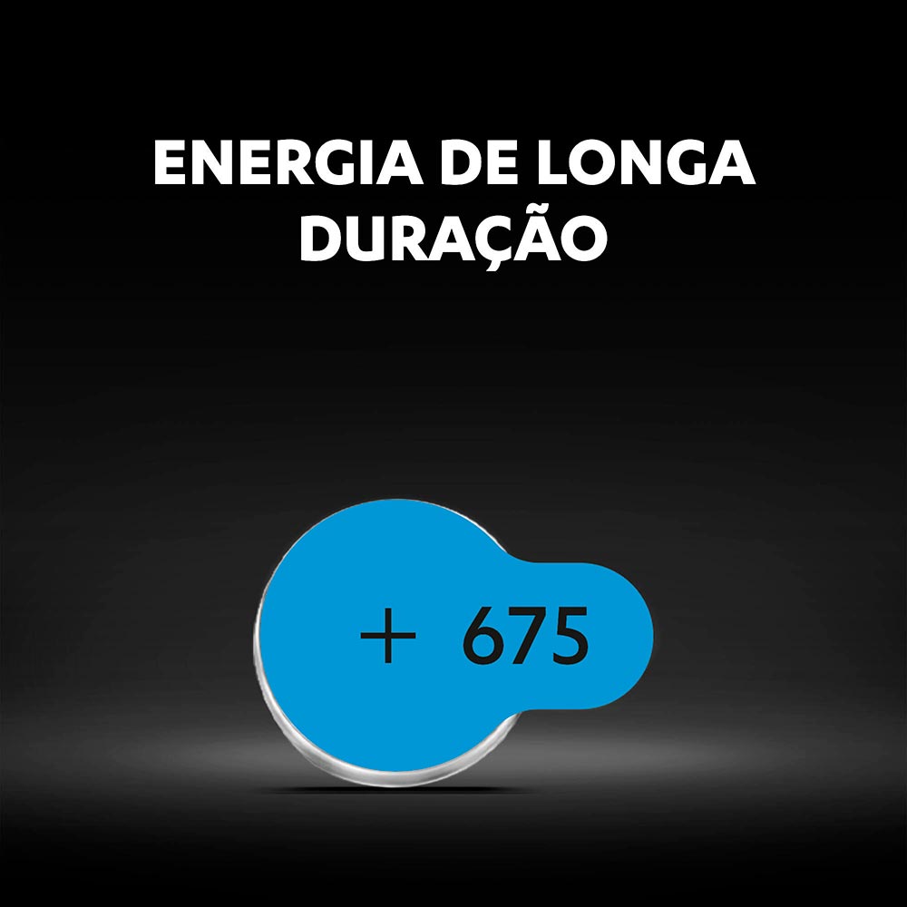 Encontraproduto.com.br - Pilhal Auditiva Duracell 675 com 6 unidades