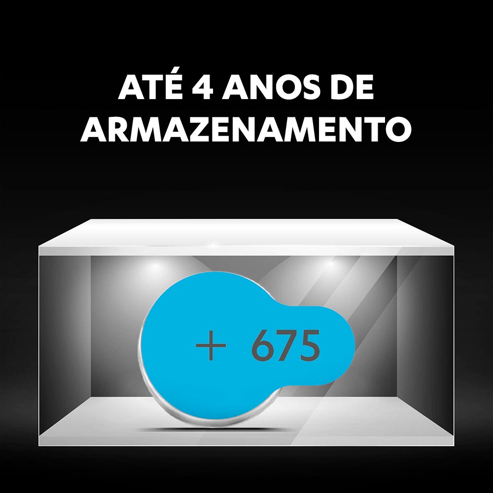Encontraproduto.com.br - Pilhal Auditiva Duracell 675 com 6 unidades