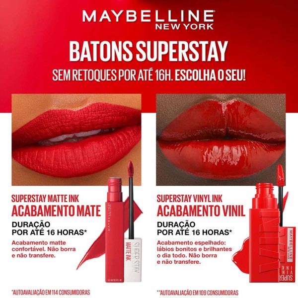 Encontraproduto.com.br - Batom Líquido Maybelline NY Superstay Vinil Ink Unrivaled 4.2ml
