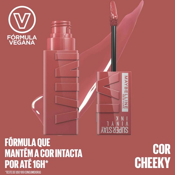 Encontraproduto.com.br - Batom Líquido Maybelline NY Superstay Vinil Ink Cheeky 4.2ml