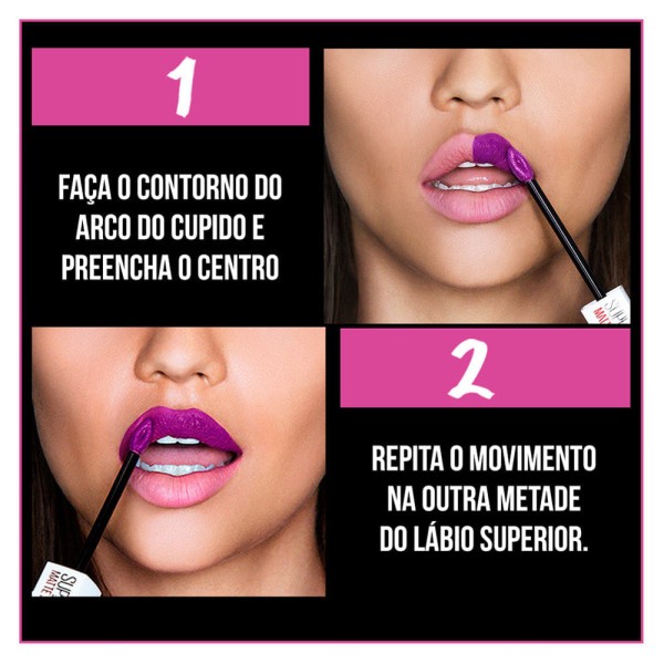Encontraproduto.com.br - Batom Líquido Longa Duração Maybelline SuperStay Matte Ink 80 Ruler 5ml