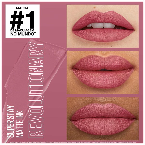 Encontraproduto.com.br - Batom Líquido Maybelline NY Super Stay Matte Pink Revolutionary 5ml