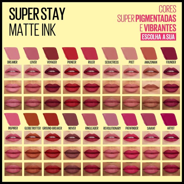 Encontraproduto.com.br - Batom Líquido Maybelline NY Super Stay Matte Pink Revolutionary 5ml