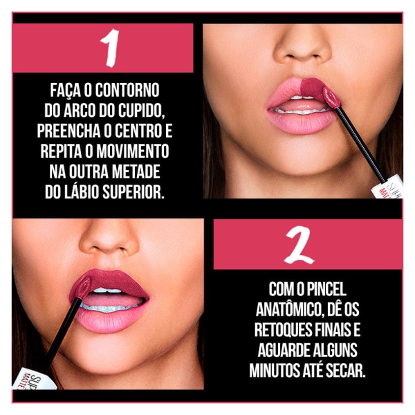 Encontraproduto.com.br - Batom Líquido Maybelline NY Super Stay Matte Pink Savant 5ml