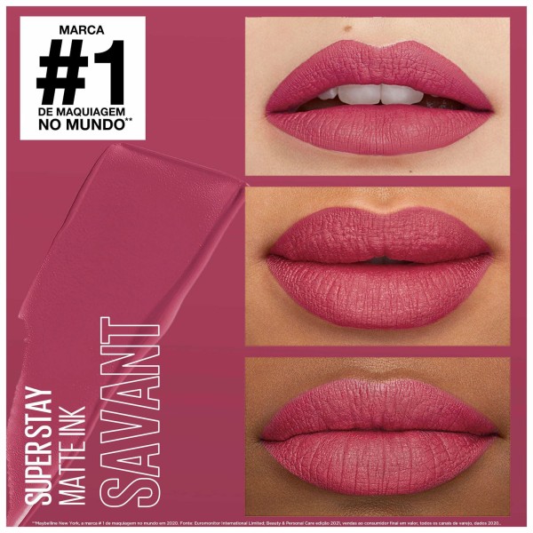 Encontraproduto.com.br - Batom Líquido Maybelline NY Super Stay Matte Pink Savant 5ml