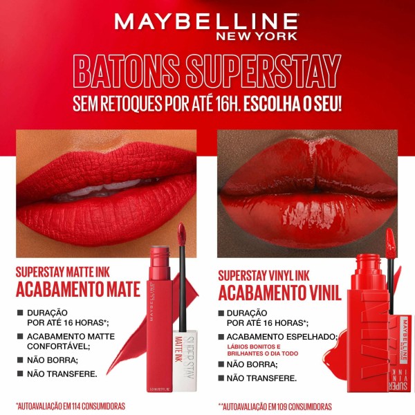 Encontraproduto.com.br - Batom Líquido Maybelline NY Super Stay Matte Pink Savant 5ml