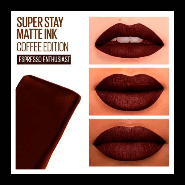 Encontraproduto.com.br - Maybelline Superstay Matte Ink Coffee Espresso Enthusiast - Batom Líquido 5ml