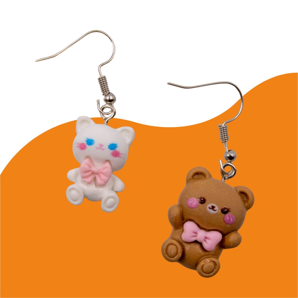 Encontraproduto.com.br - PINGENTE URSINHOS COM LAÇO 16X20MM EM RESINA COM 100 PEÇAS