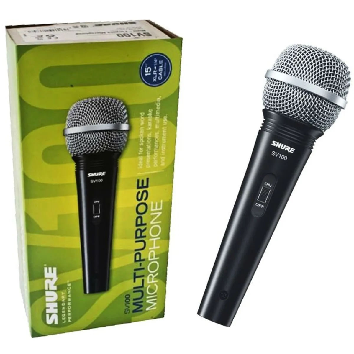 Encontraproduto.com.br - Microfone Multifuncional De Mão Com Fio SV-100 - Shure