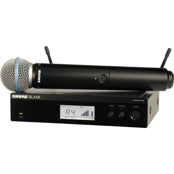 Encontraproduto.com.br - Sistema De Microfone Sem Fio De Mão BLX-24RBR/B58 J10 - Shure