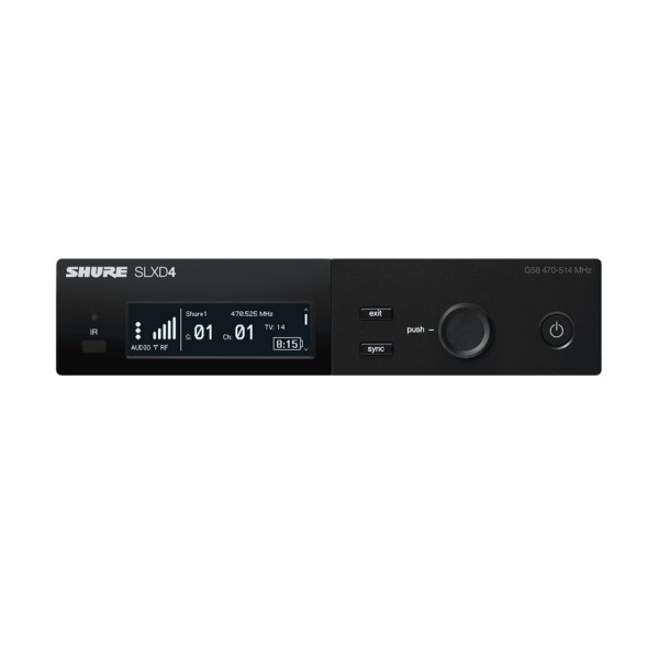 Receptor Digital Sem Fio 32 Canais Shure SLXD4BR-L55