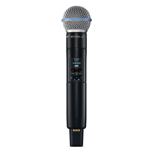 Encontraproduto.com.br - Microfones Sem Fio Duplo de Mão SLXD-24DBR/B58 L55 - Shure