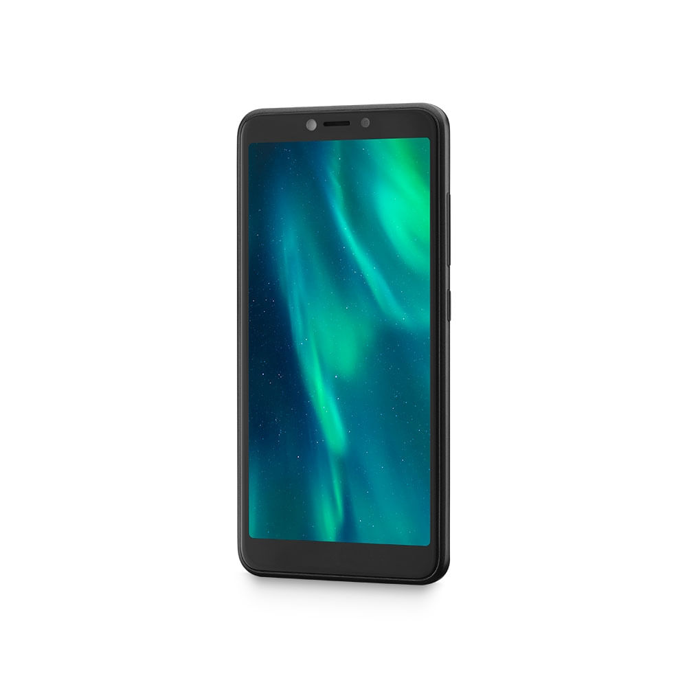 Encontraproduto.com.br - Smartphone Multilaser F 3G 32GB - 5.5 pol. Dual Chip 1GB RAM - 5MP + 5MP Android 9.0 (Go edition) Quad Core - Preto - P9130OUT [Reembalado]
