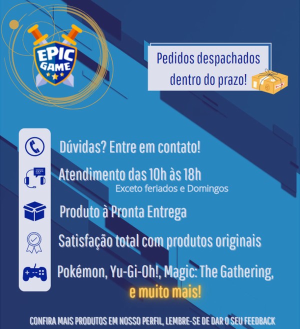 Encontraproduto.com.br - Estojo Portátil Game Shell 250+ Para Card Game Pokémon Magic