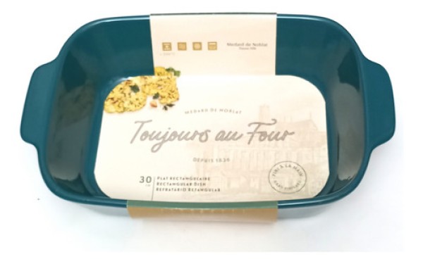 Encontraproduto.com.br - Travessa Refratária Retangular em Cerâmica Medard de Noblat 30 cm