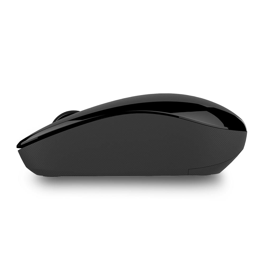 Mouse Sem Fio Slide Conexão Usb 1200dpi 3 Botões c/ Pilha Inclusa Preto - MO309OUT [Reembalado]