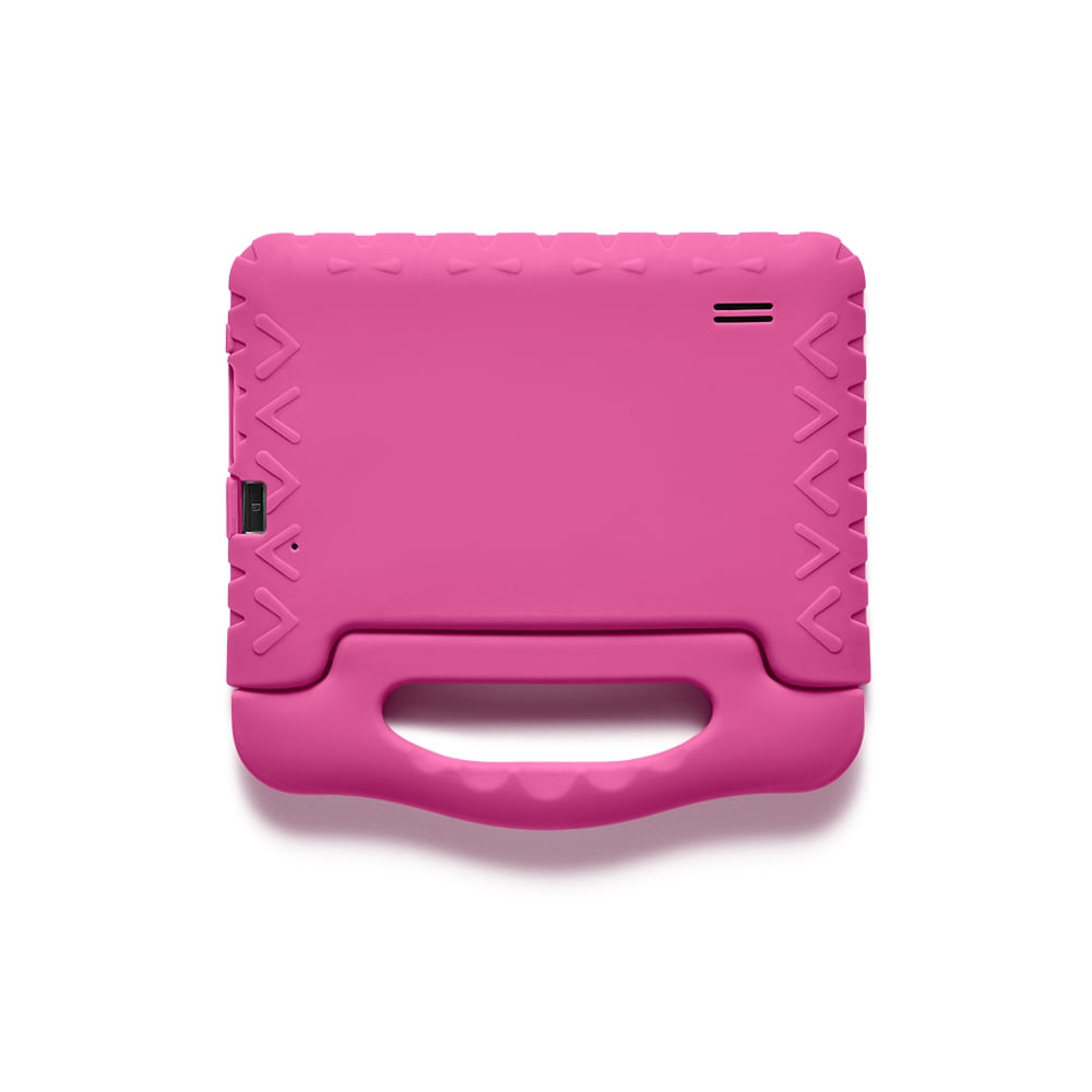 Encontraproduto.com.br - Tablet Multilaser Kid Pad com Controle Parental 32GB + Tela 7 pol + Case + Wi-fi + Android 11 Quad Core - Rosa - NB379OUT [Reembalado]