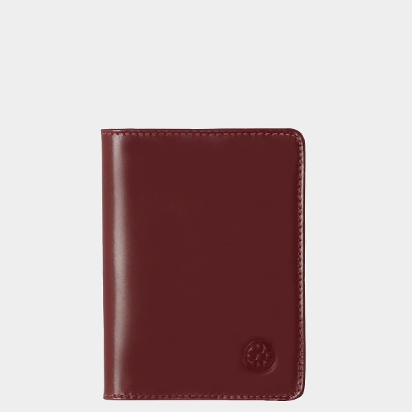 Encontraproduto.com.br - Porta-Cartão e Documentos Couro Vermelho