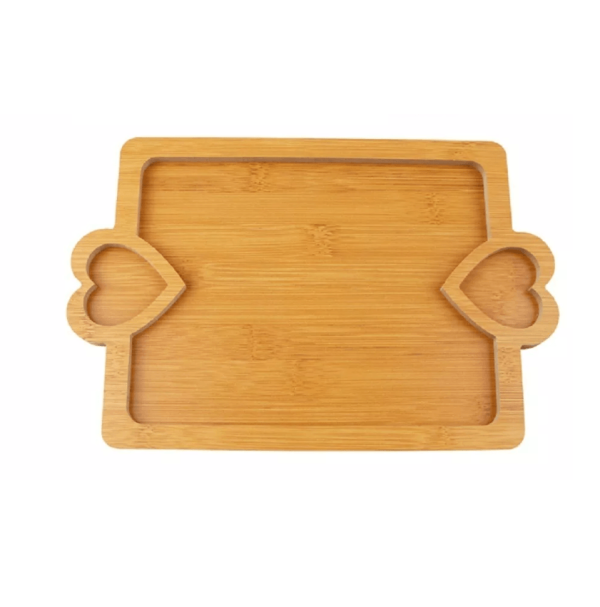 Petisqueira Frios Bambu 3 Divisorias 27x27x1.7cm Imporiente