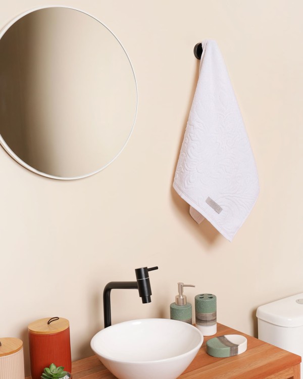 Toalha De Rosto Atlântica 80 X 48cm Ravenna Off White