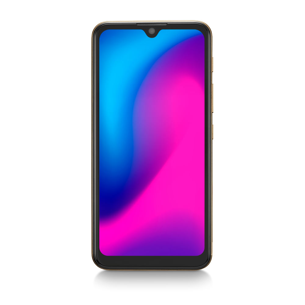Encontraproduto.com.br - Smartphone Multilaser G 2 4G 32GB  Tela HD 6.1 pol. Dual Chip 2GB RAM Câmera 8MP + 5MP Android 11 - Dourado - P9155OUT [Reembalado]