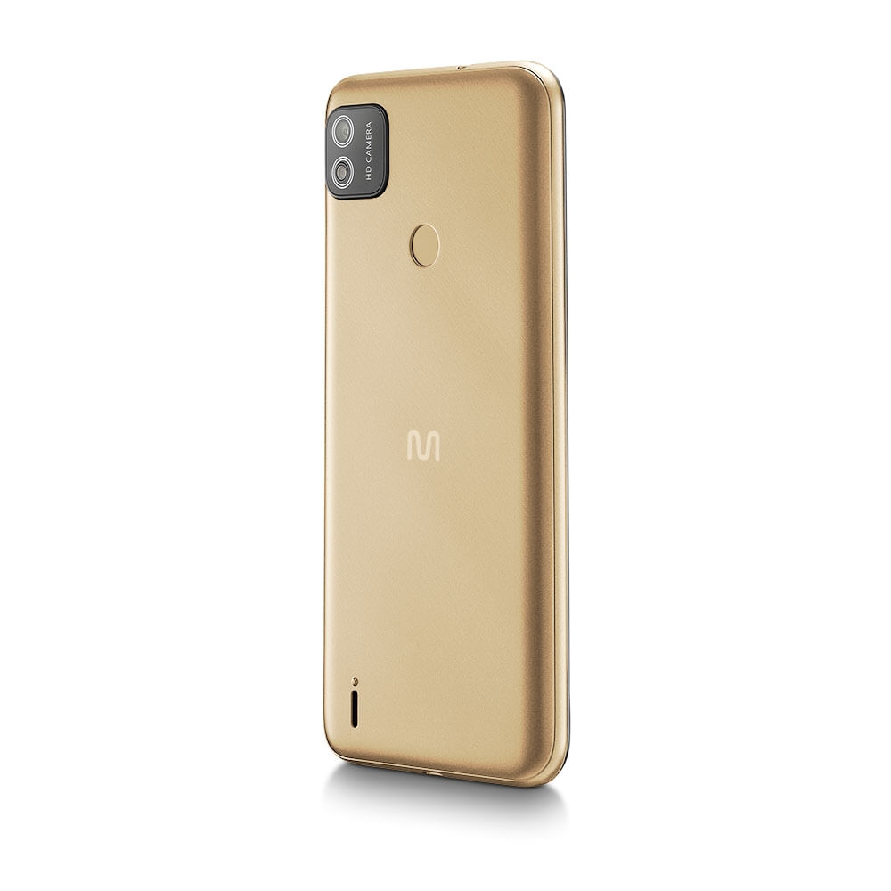Encontraproduto.com.br - Smartphone Multilaser G 2 4G 32GB  Tela HD 6.1 pol. Dual Chip 2GB RAM Câmera 8MP + 5MP Android 11 - Dourado - P9155OUT [Reembalado]
